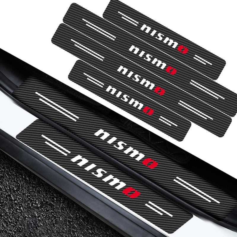 Crepe Pan Carbon - 4Pcs Car Door Threshold Carbon Fiber