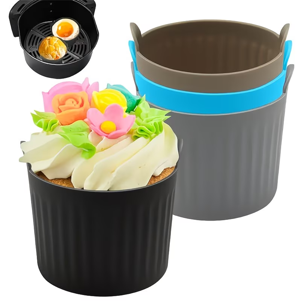 Egg Waffle Pan - New air fryer baking cup silicone
