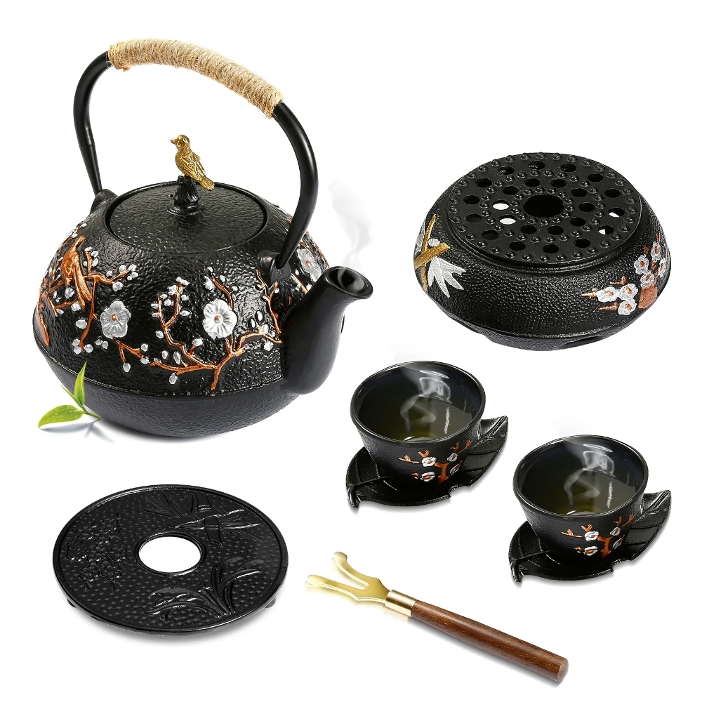 Cast Iron Corn - Cast Iron Teapot Set with Alcohol