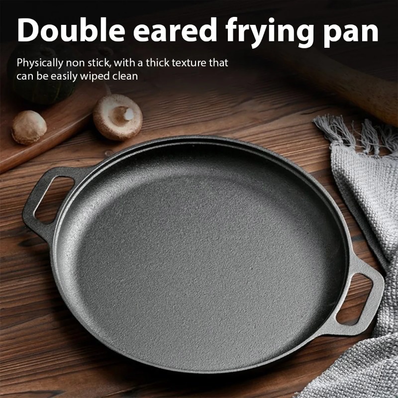 Cast Iron Frying Pan Non-stick - Danish Pancake Pan recension och pris