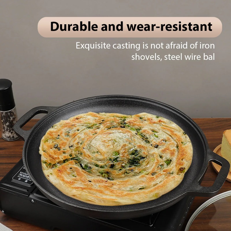 Cast Iron Frying Pan Non-stick - Danish Pancake Pan recension och pris