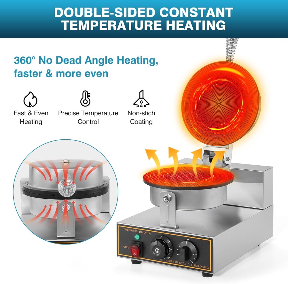 1200W Commercial Waffle Cone M - Waffle Cone Maker recension och pris
