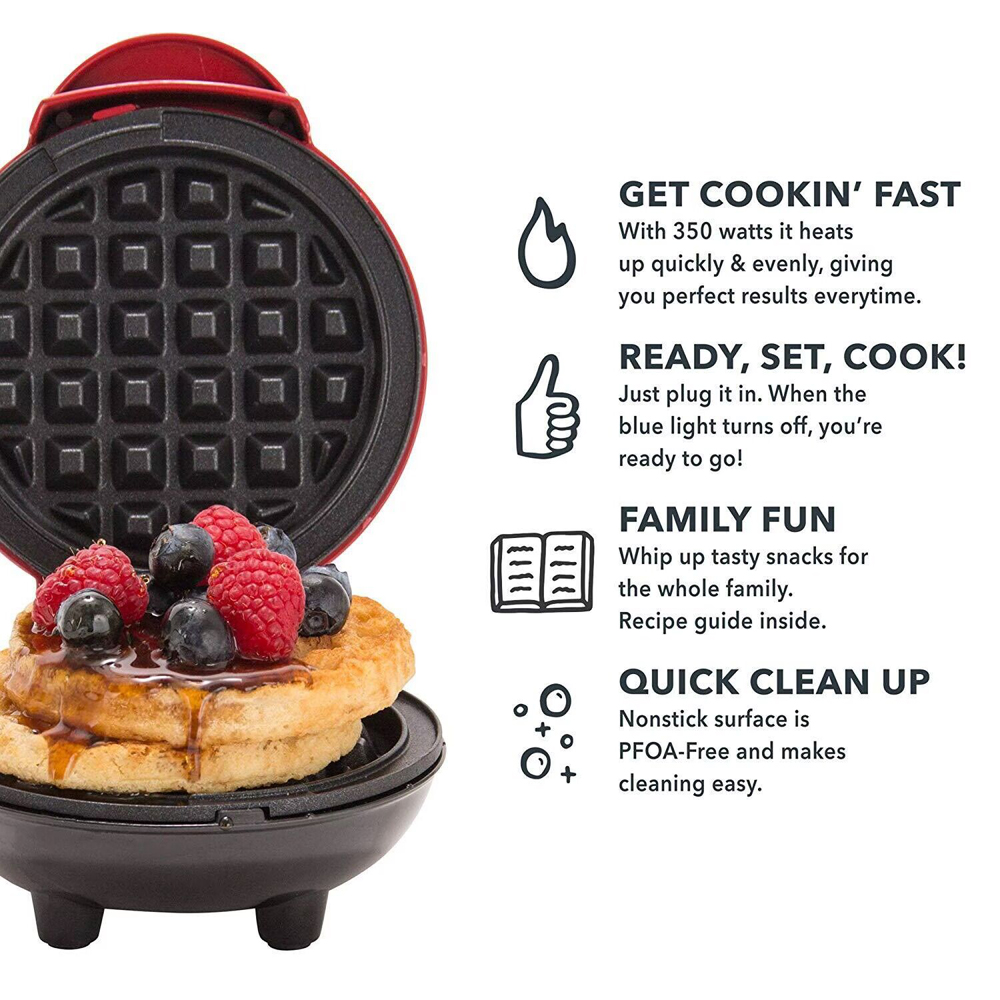 Mini Waffle Maker Bubble Egg C - Mini Pancake Griddle recension och pris