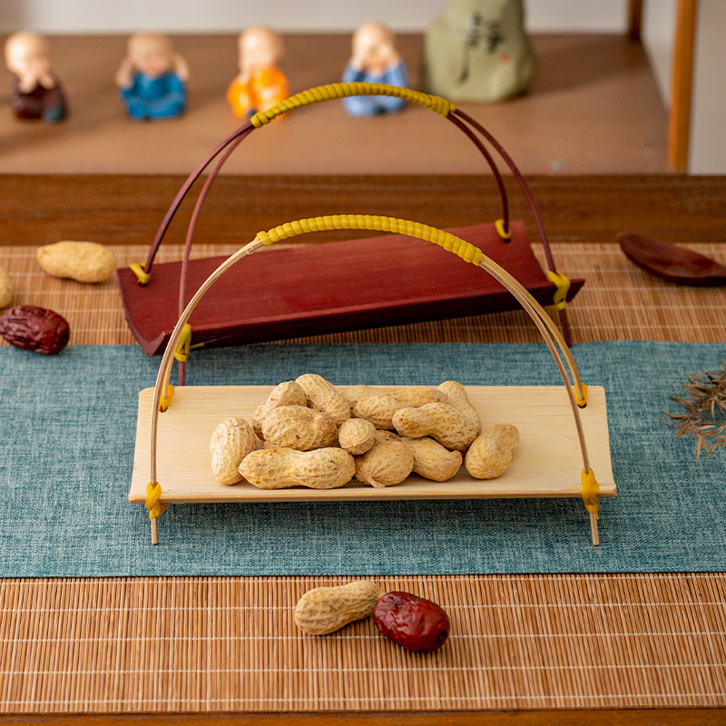 Handwoven Bamboo  Tea Tray Wed - Dim Sum Basket recension och pris
