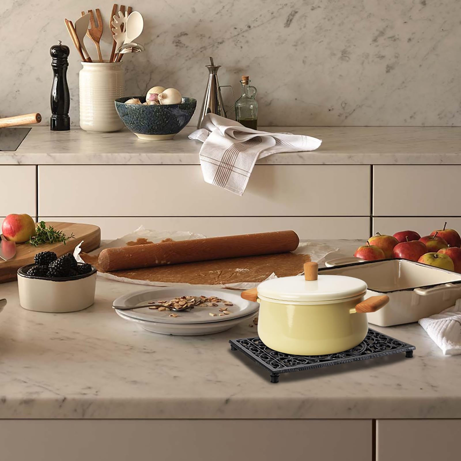 Rectangle Cast Iron Trivet Hea - Cast Iron Corn recension och pris