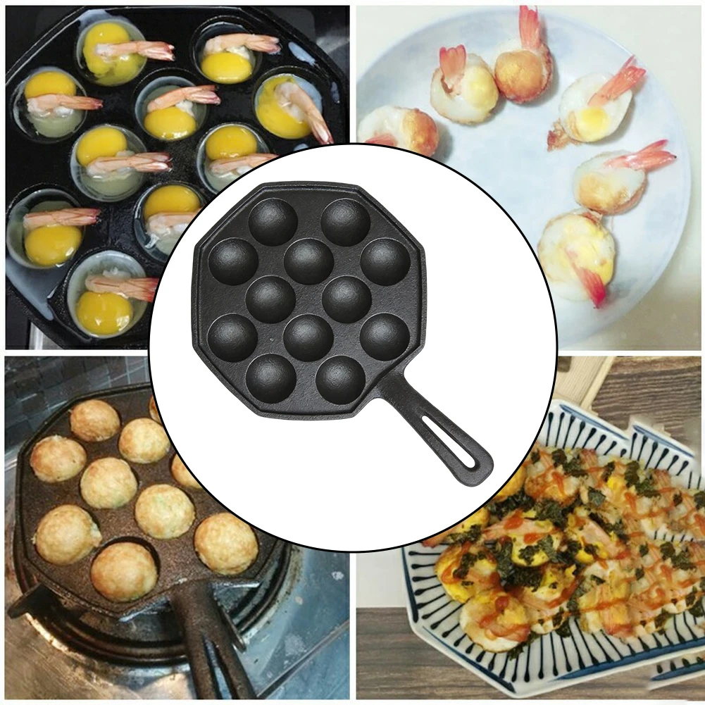 Cast Iron 12 Pits For Baking T - Takoyaki Grill Plate recension och pris