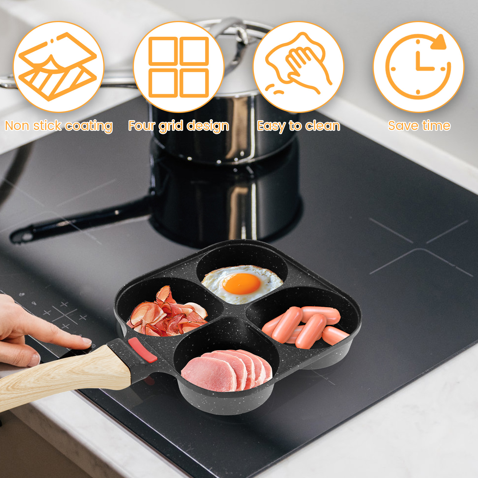Egg Frying Pan Nonstick Pancak - Egg Waffle Pan recension och pris