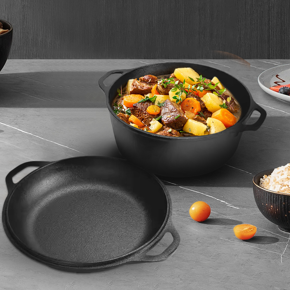 2 in 1 Cast Iron Dutch Oven Po - Cast Iron Corn recension och pris