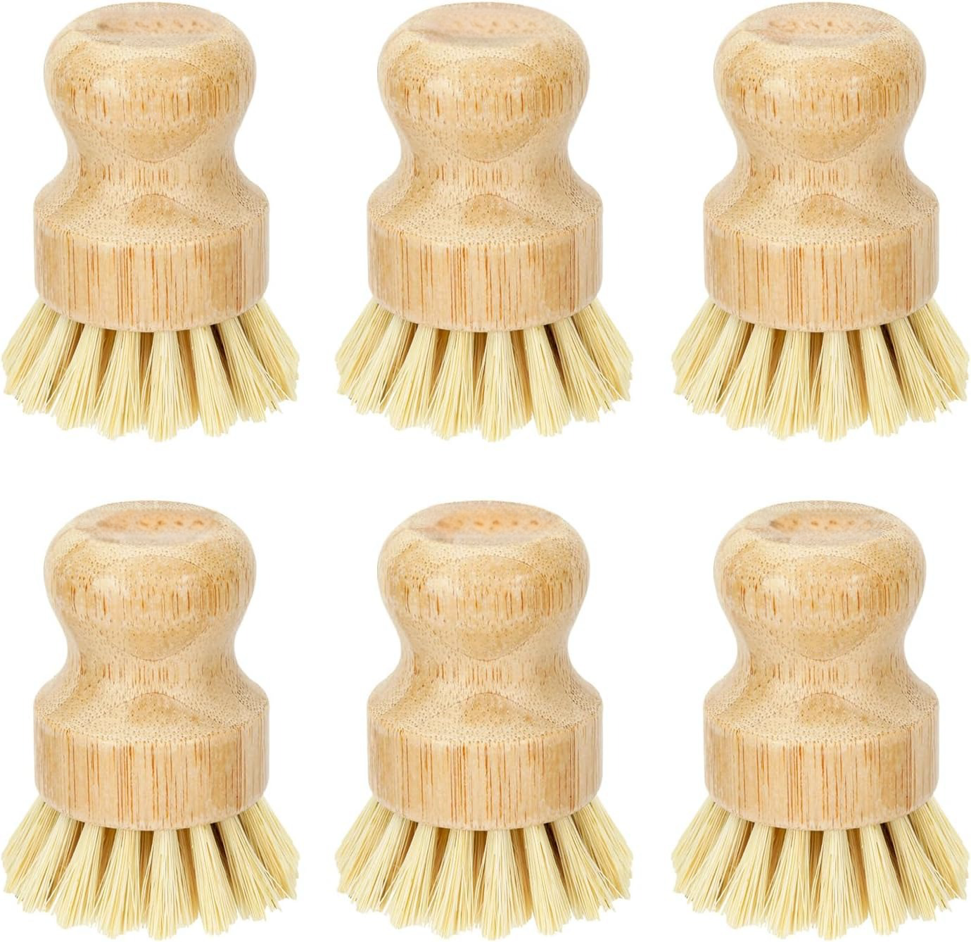 Bamboo Dish Scrub Brushes, Kit - Cast Iron Corn recension och pris