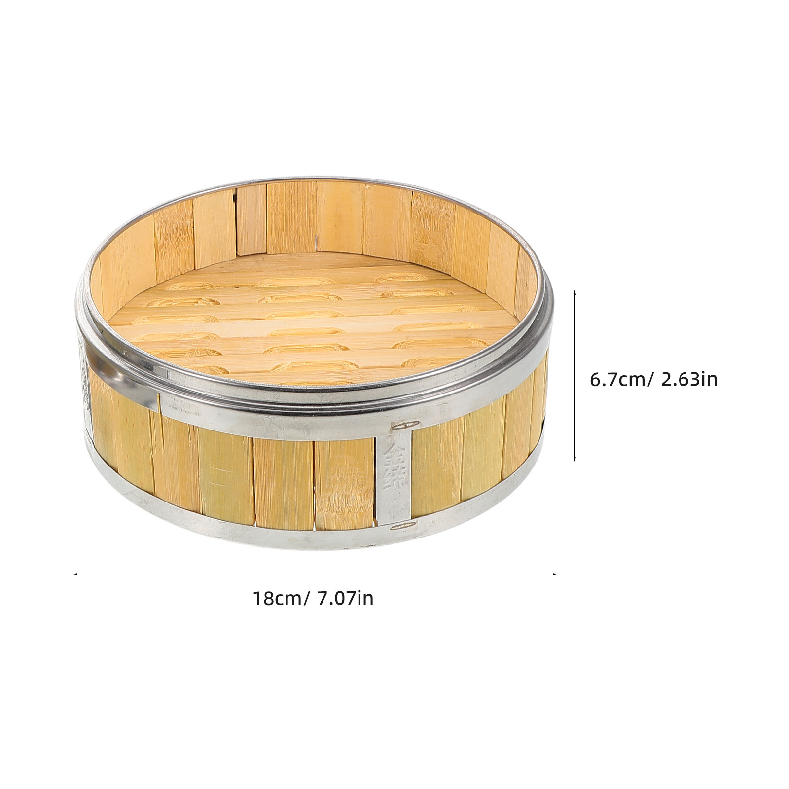 18Cm Bamboo Wood Steamer Baske - Bao Steamer Bamboo recension och pris