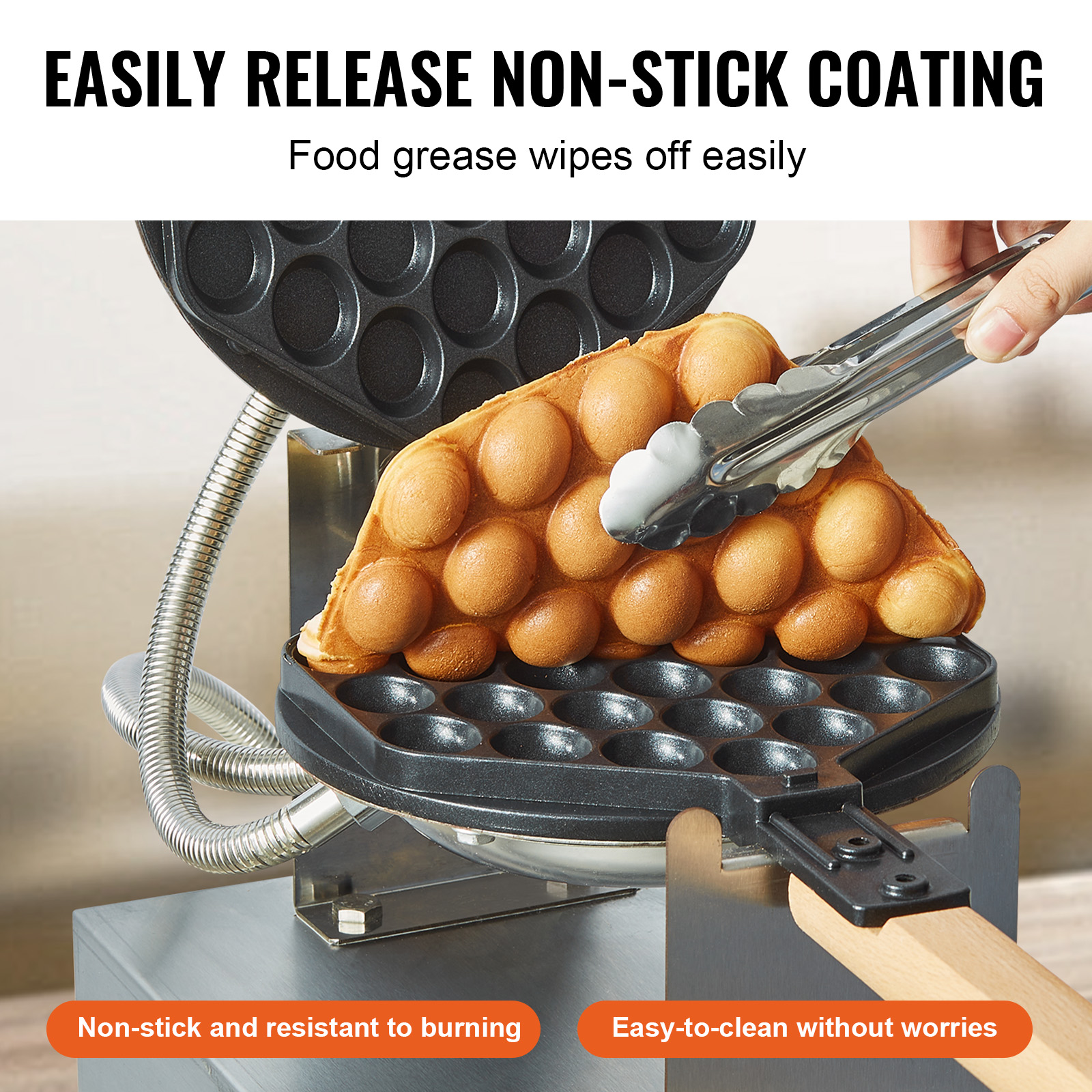 HomeWise Commercial Egg Bubble - Egg Waffle Pan recension och pris