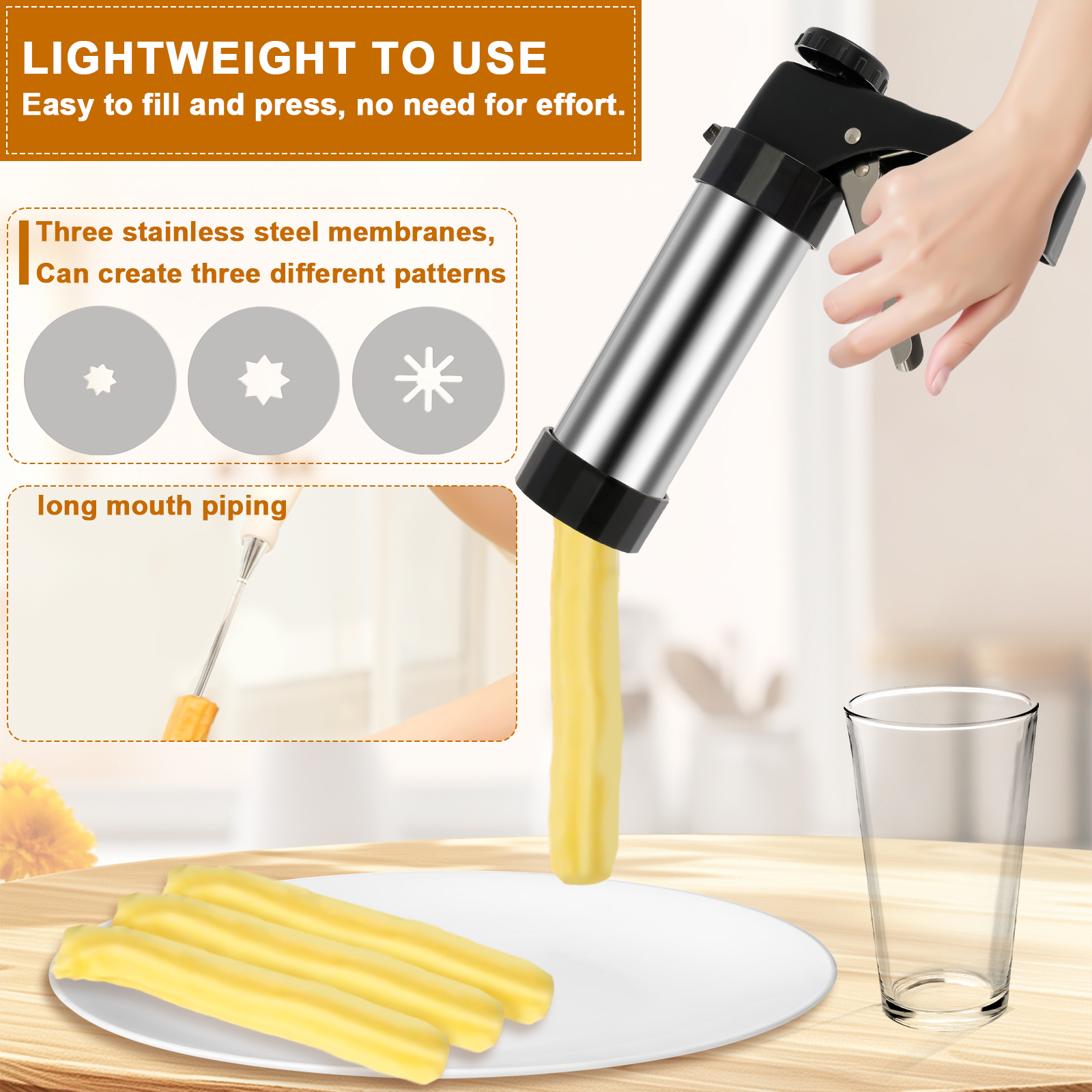 Churro Maker Machine Cookie Pr - Churros Maker Gun recension och pris