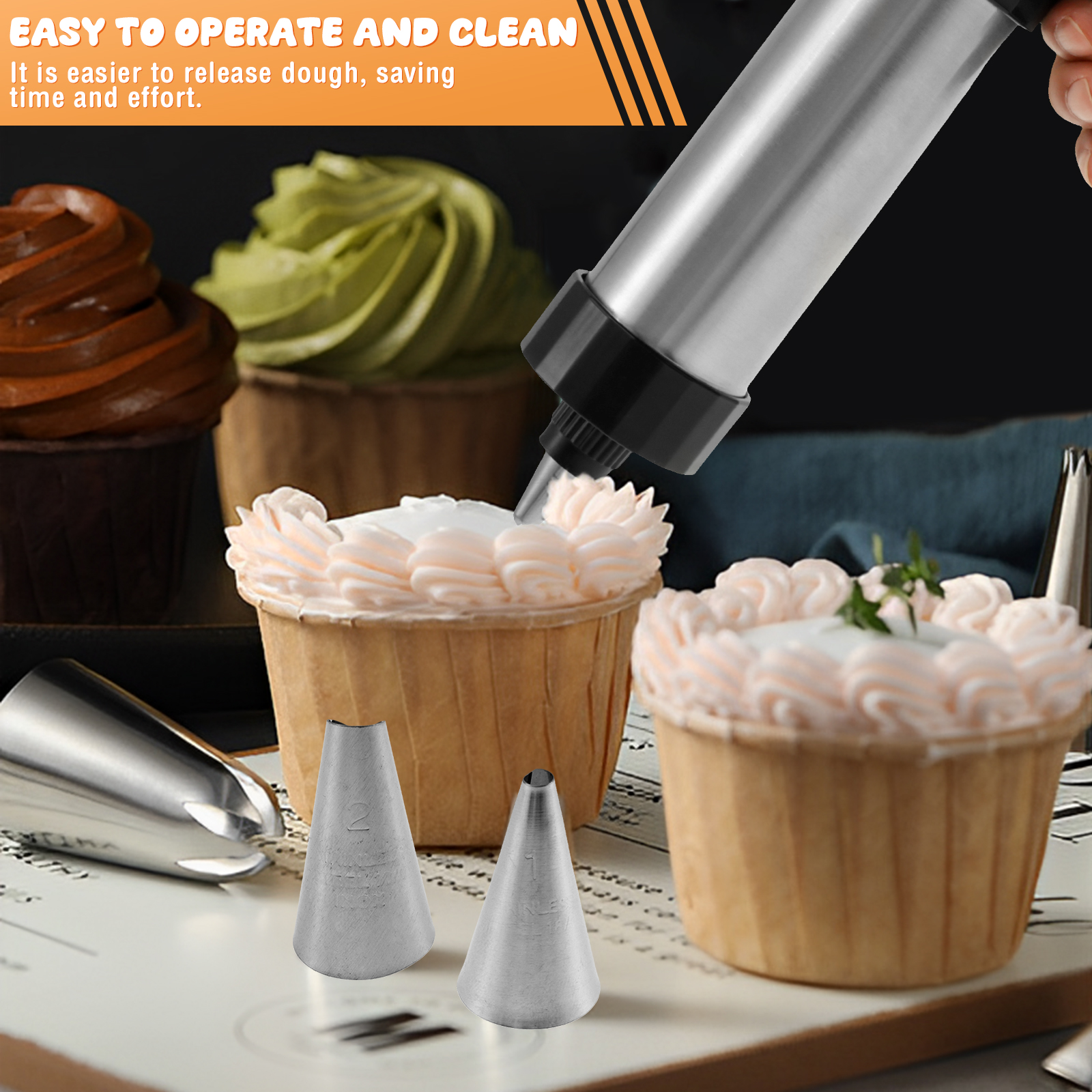 Stainless Steel Cookie Gun Chu - Churros Maker Gun recension och pris