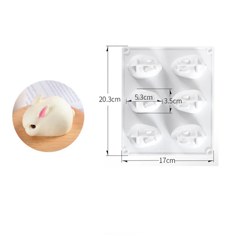 Silicone 3D Bunny Rabbit Cake  - Bunny Cake Mold recension och pris