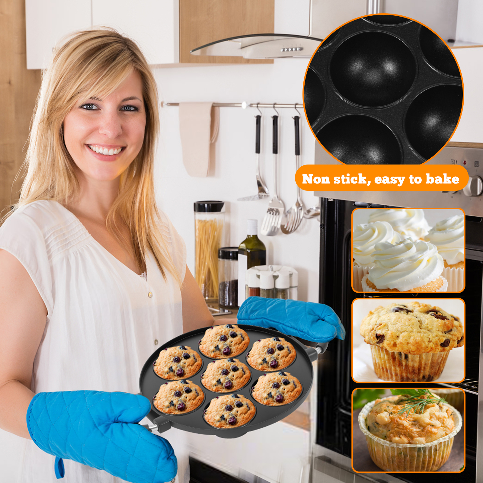 16/7 Holes Takoyaki Pan Alumin - Takoyaki Grill Plate recension och pris