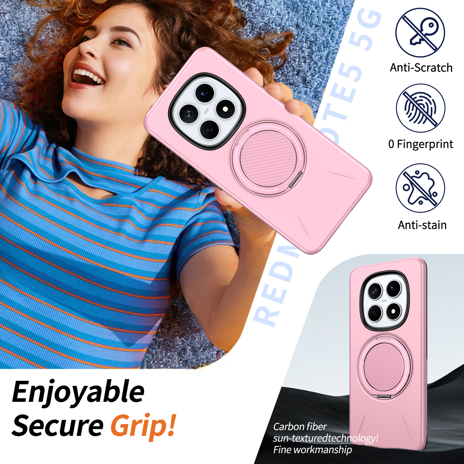 For Xiaomi Redmi Note 15 Pro P - Taco Stand Holder recension och pris