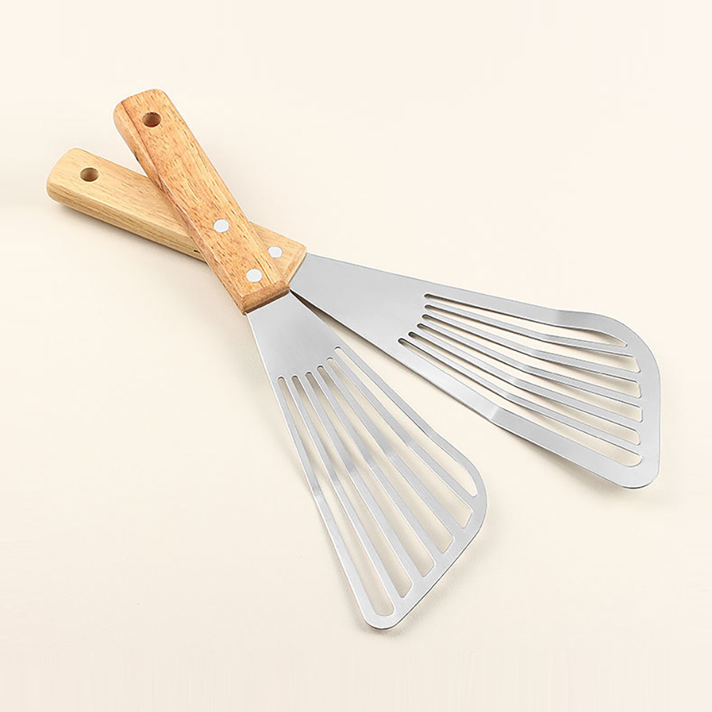 1PC Stainless Steel Fish Fryin - Okonomiyaki Spatula recension och pris
