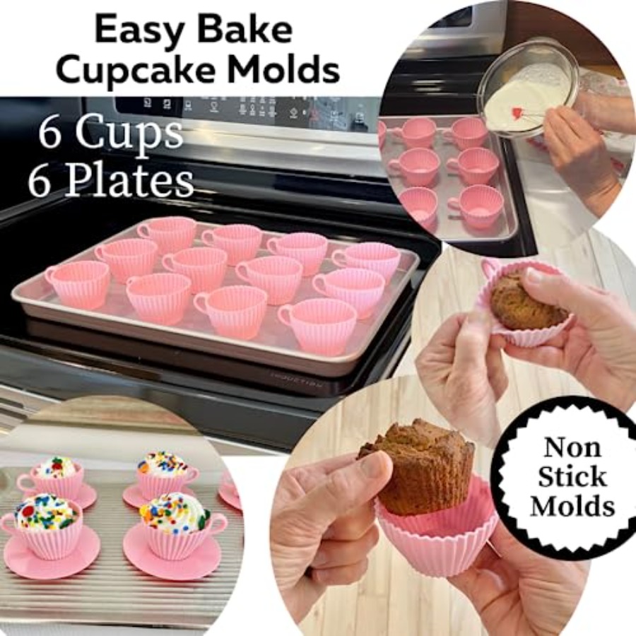 Silicone Teacup Set 12 Pc - Cu - Donut Mold Silicone recension och pris