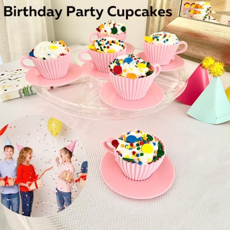 Silicone Teacup Set 12 Pc - Cu - Donut Mold Silicone recension och pris