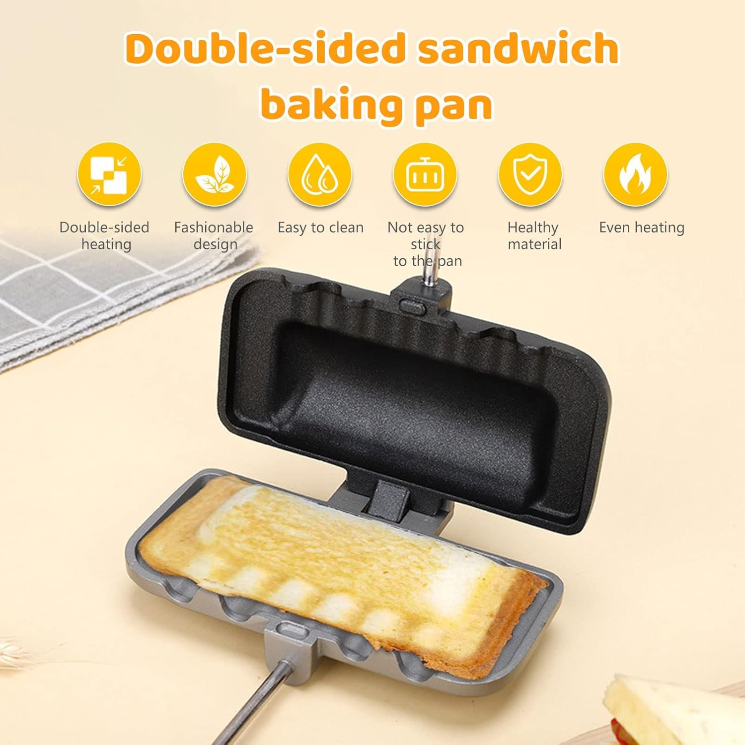 Double Sided Frying Pan, Sandw - Mini Pancake Griddle recension och pris