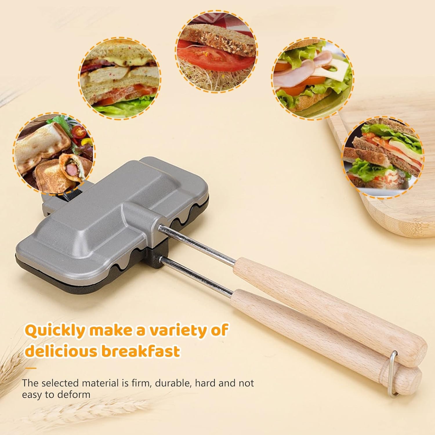 Double Sided Frying Pan, Sandw - Mini Pancake Griddle recension och pris