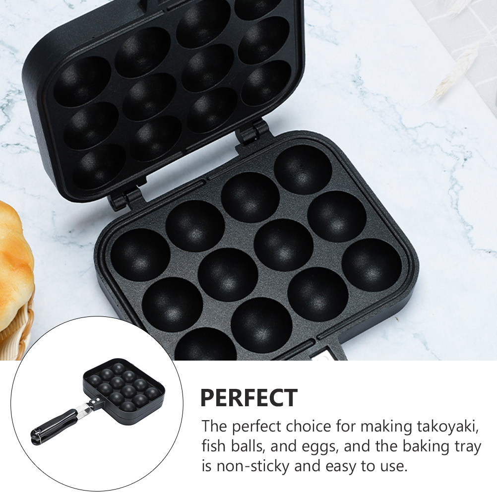 Household Egg Pan 12-Holes Non - Takoyaki Grill Plate recension och pris