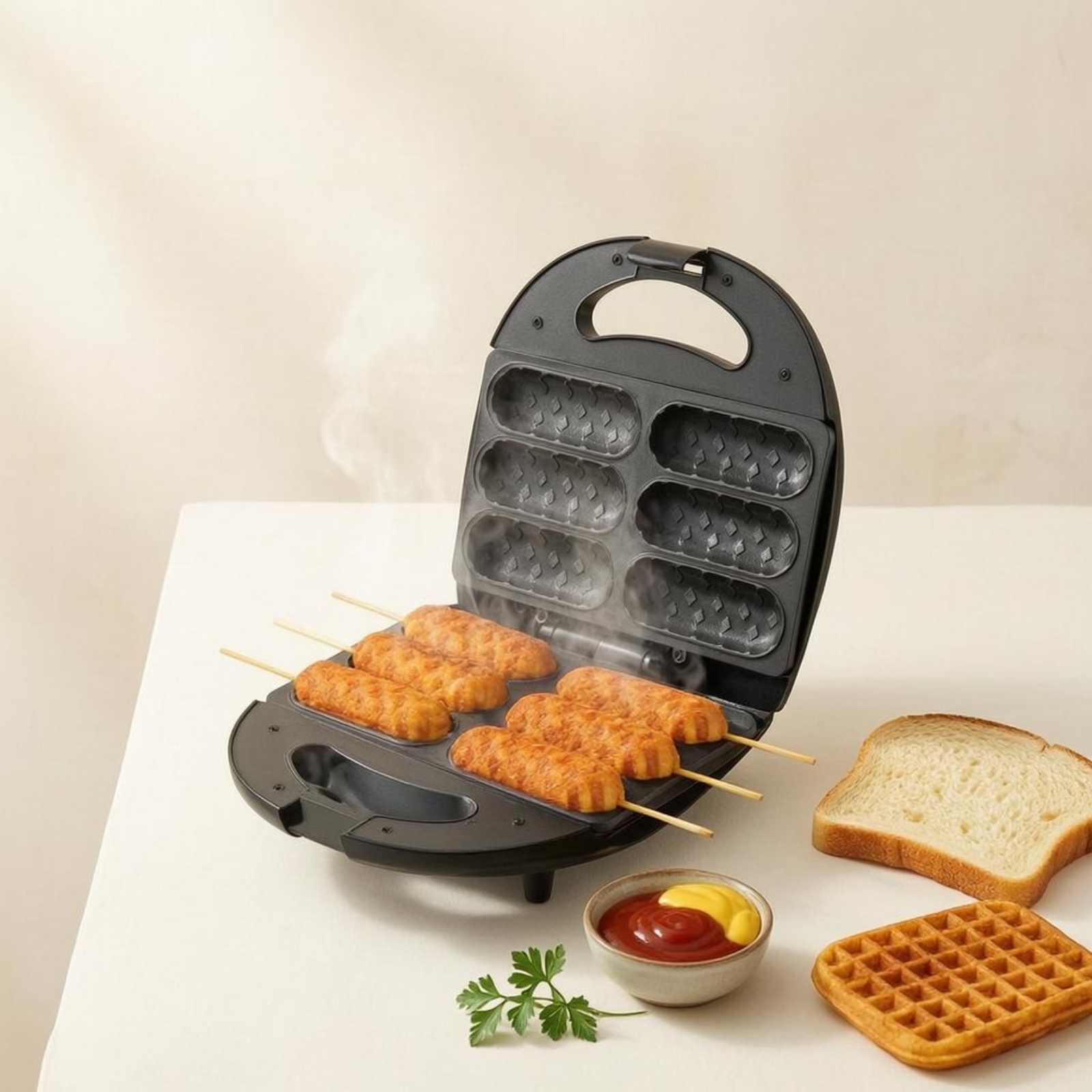 Corn Dog Maker Double-Sided He - Corn Dog Stick recension och pris