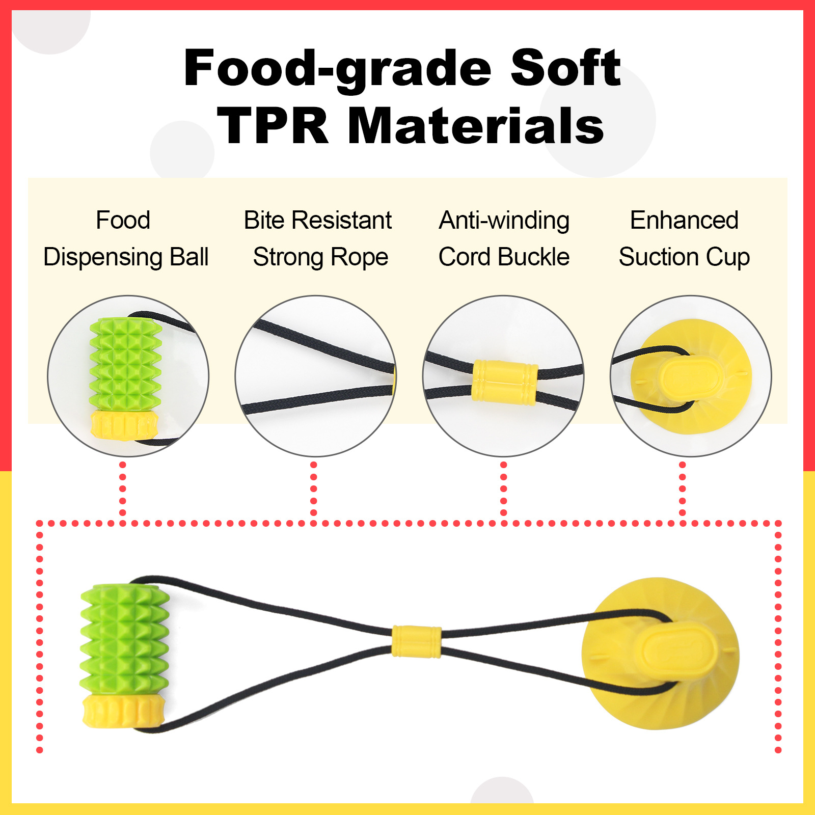 Simulated Corn Cob TPR Dog Toy - Corn Dog Stick recension och pris