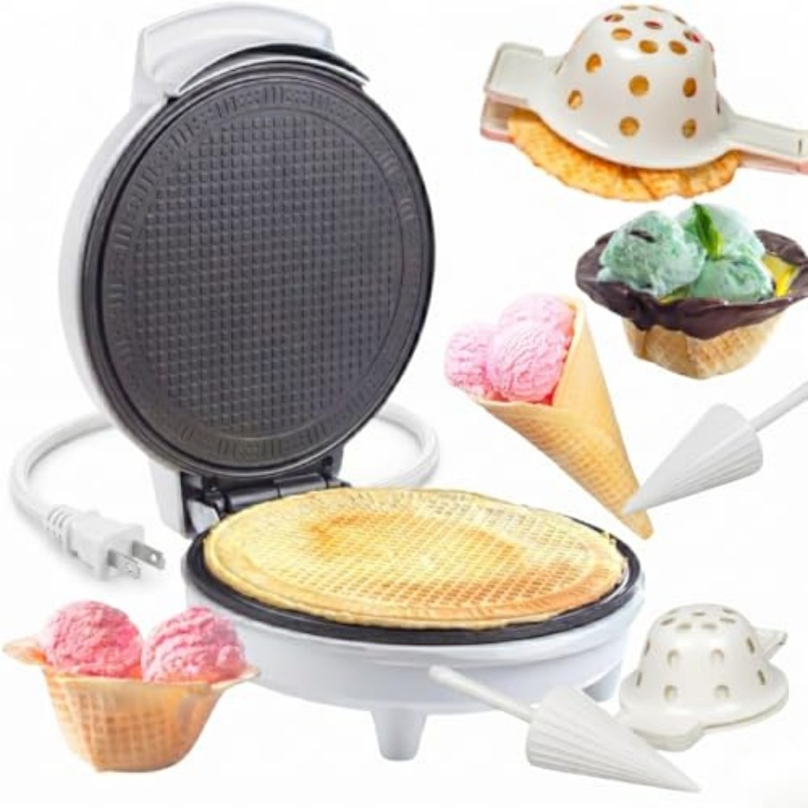 Waffle Cone and Ice Cream Bowl - Waffle Cone Maker recension och pris