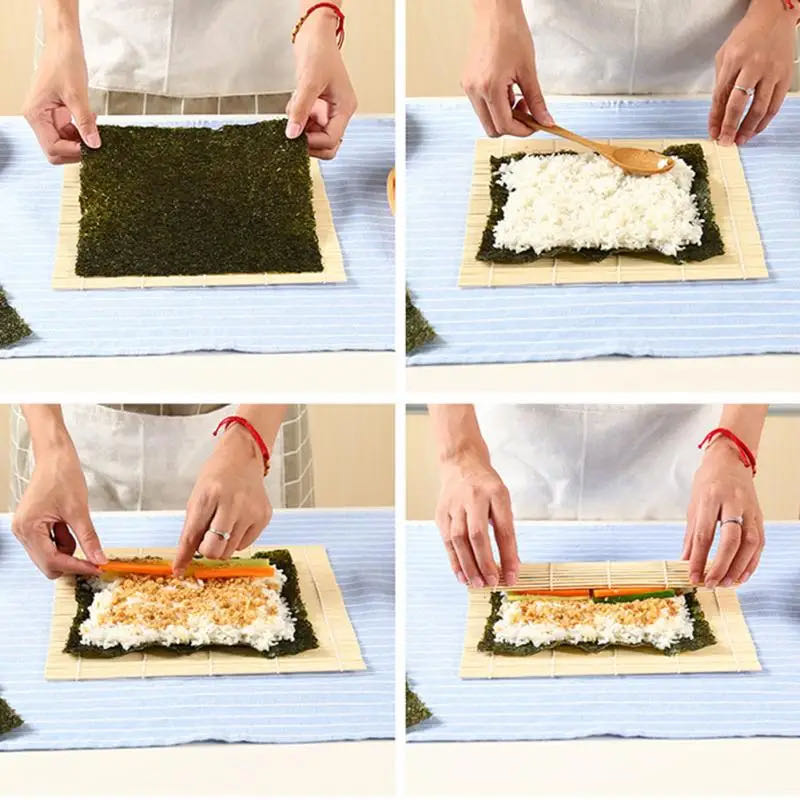 DIY Bamboo Sushi Maker Rolling - Spring Roll Wrapper recension och pris