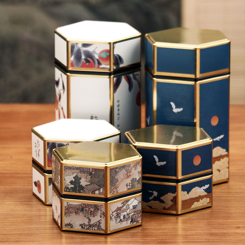 Creative Hexagonal Teapot Tin  - Cast Iron Corn recension och pris
