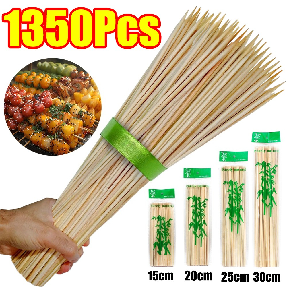 90-1350Pcs BBQ Bamboo Sticks D - Corn Dog Stick recension och pris