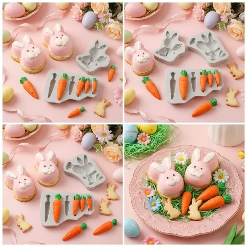 Latest Models 3Pcs Easter Bunn - Bunny Cake Mold recension och pris