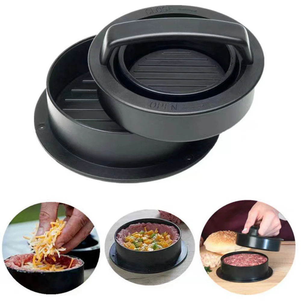 Round Hamburger Burger Press B - Hot Dog Press recension och pris