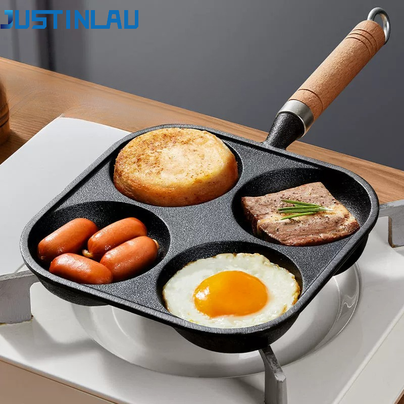JUSTINLAU 2/4-Hole Omelette Po - Egg Waffle Pan recension och pris