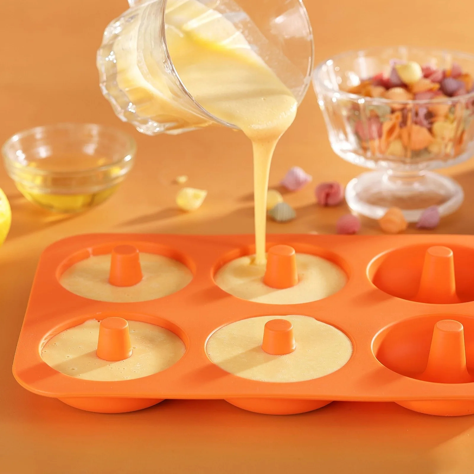 Silicone Mini Donut Pan 6-Cavi - Donut Mold Silicone recension och pris