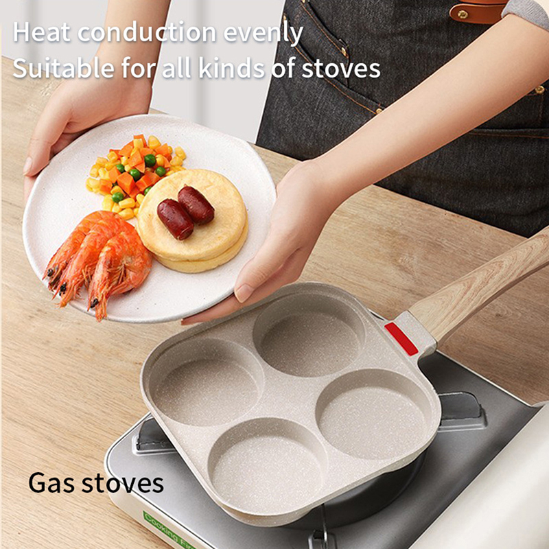 Four Hole Frying Pan With Lid  - Mini Pancake Griddle recension och pris