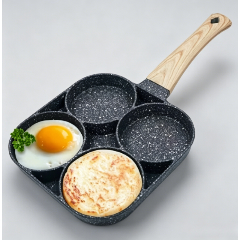 2/4-Hole Frying Pot Pan Thicke - Mini Pancake Griddle recension och pris