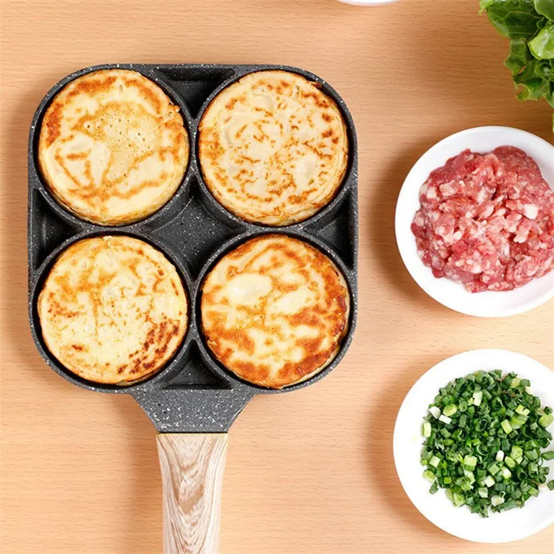 2/4-Hole Frying Pot Pan Thicke - Mini Pancake Griddle recension och pris